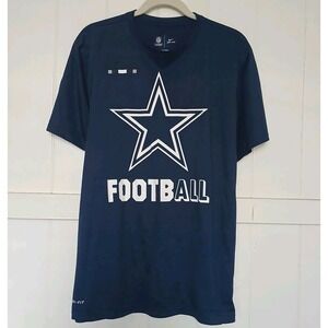 Dallas Cowboys Nike Shirt NFL Football Dri-Fit Men's XL Navy Athletic SS Tee
